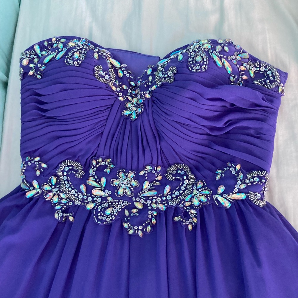 Purple prom dress